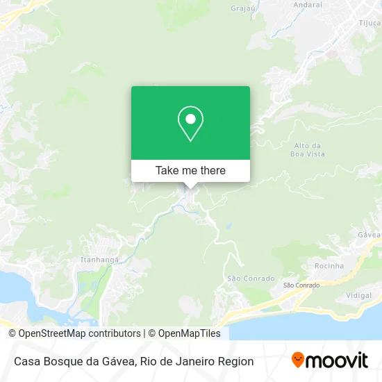 Casa Bosque da Gávea map