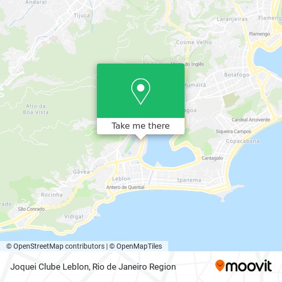 Mapa Joquei Clube Leblon