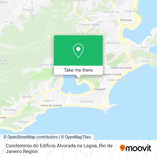 Condominio do Edificio Alvorada na Lagoa map