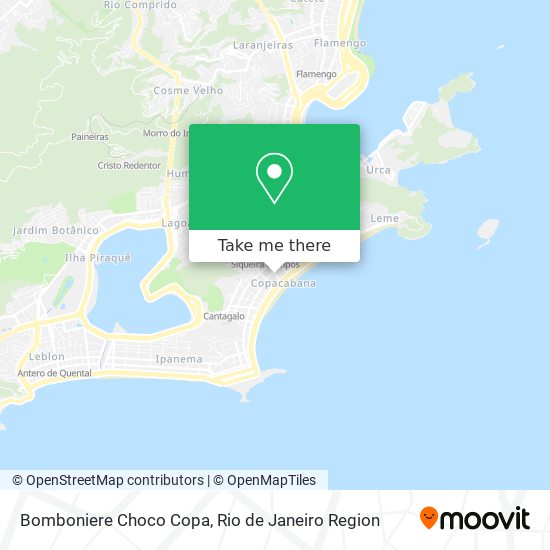 Bomboniere Choco Copa map