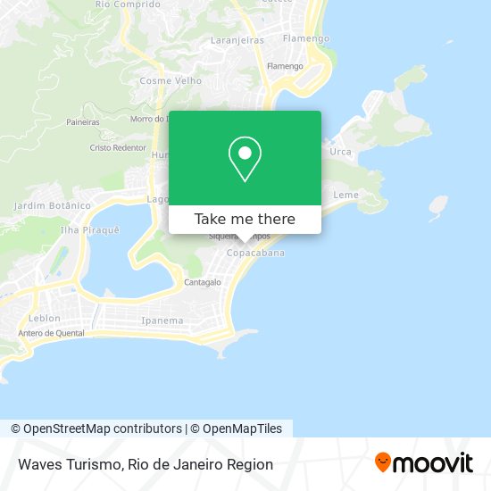 Waves Turismo map