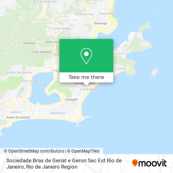 Mapa Sociedade Bras de Geriat e Geron Sec Est Rio de Janeiro