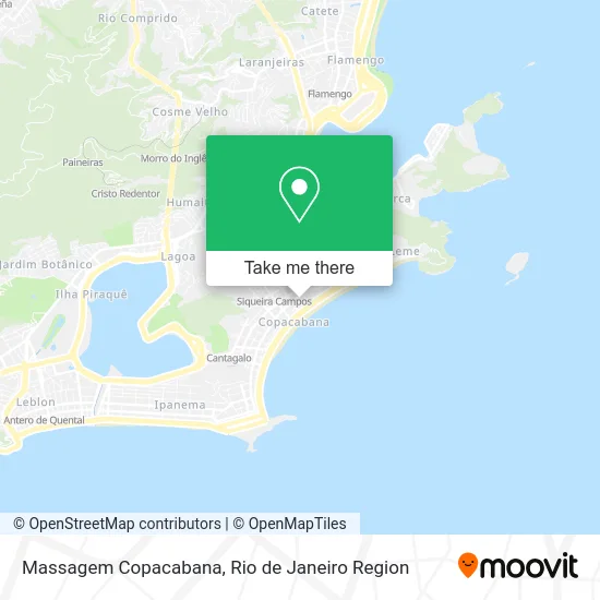 Massagem Copacabana map