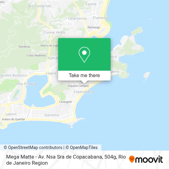 Mega Matte - Av. Nsa Sra de Copacabana, 504g map