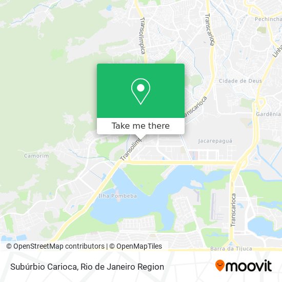 Subúrbio Carioca map