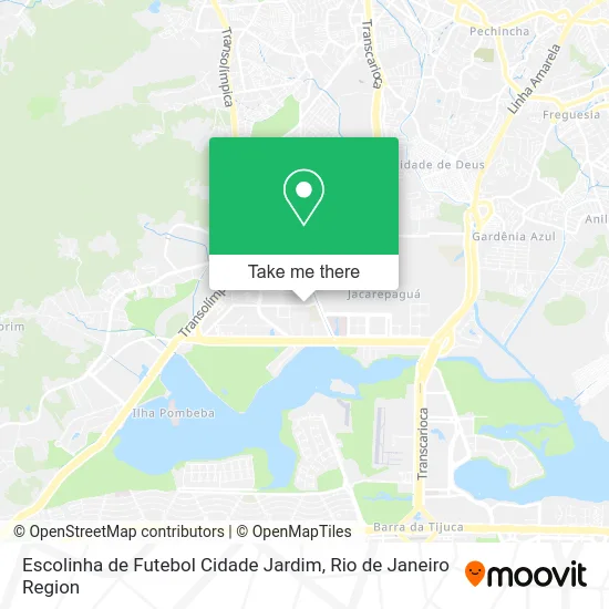 Escolinha de Futebol Cidade Jardim map