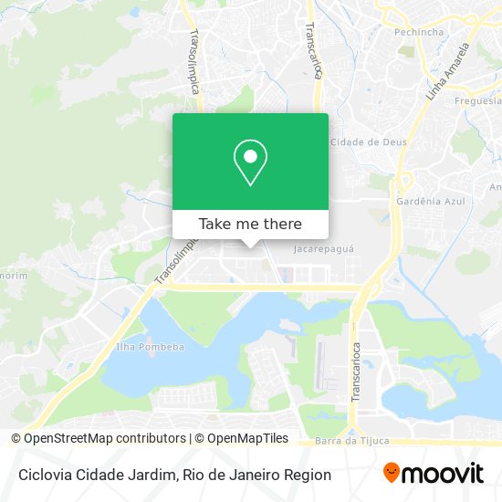 Ciclovia Cidade Jardim map