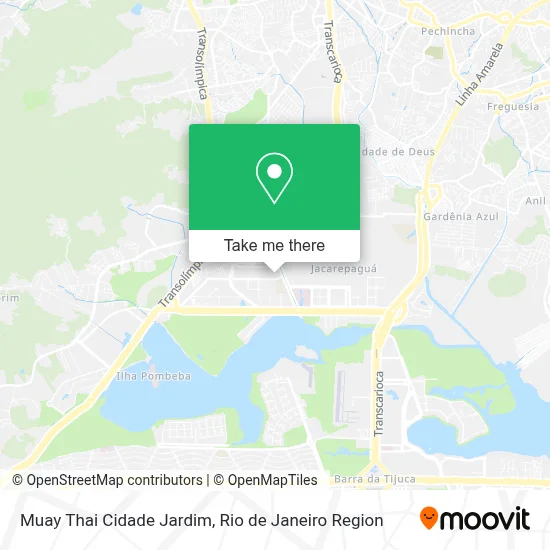 Muay Thai Cidade Jardim map