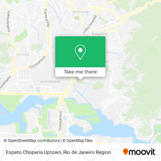 Espeto Choperia Uptown map