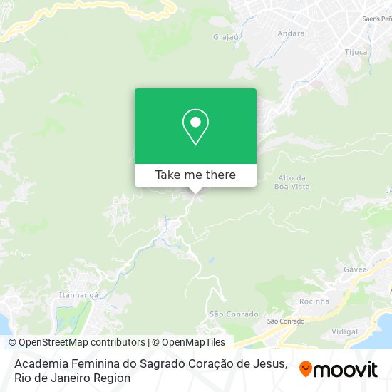 Mapa Academia Feminina do Sagrado Coração de Jesus