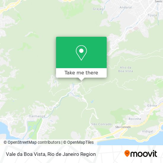 Mapa Vale da Boa Vista