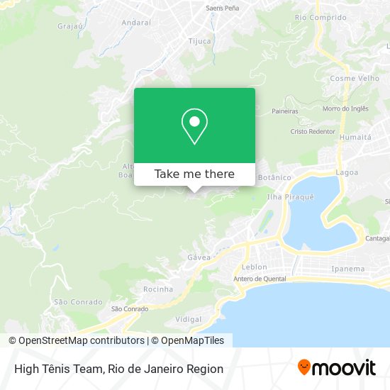 High Tênis Team map