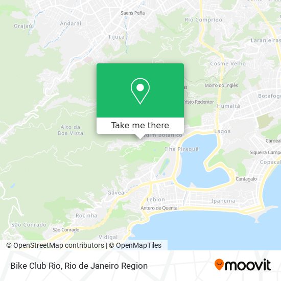 Bike Club Rio map