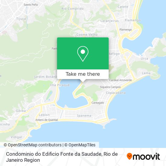 Mapa Condominio do Edificio Fonte da Saudade