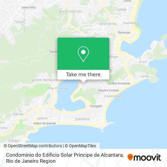 Mapa Condominio do Edificio Solar Principe de Alcantara