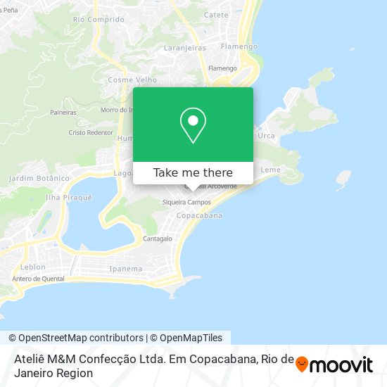 Ateliê M&M Confecção Ltda. Em Copacabana map