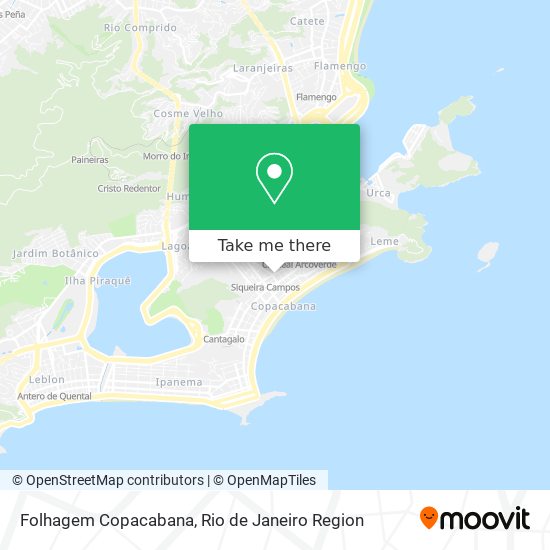 Mapa Folhagem Copacabana