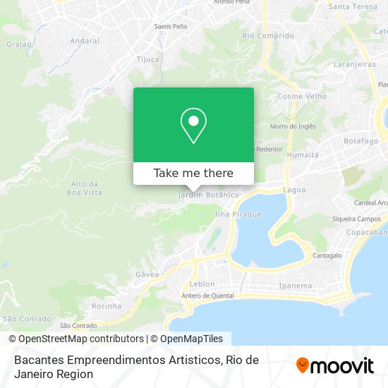 Mapa Bacantes Empreendimentos Artisticos