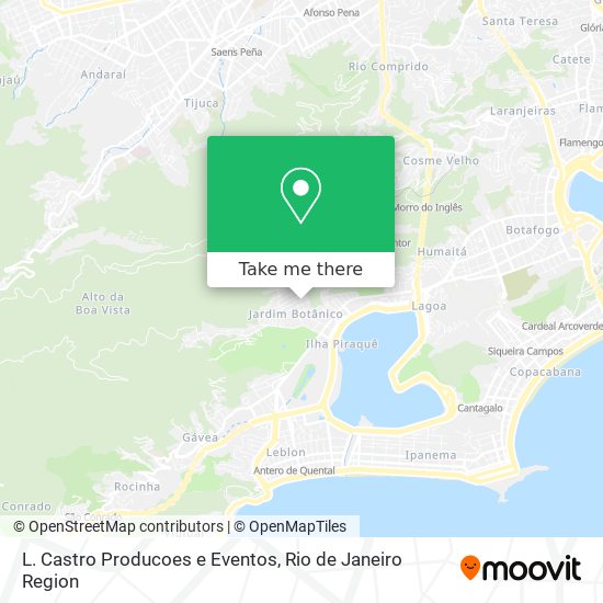 Mapa L. Castro Producoes e Eventos