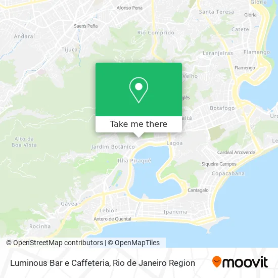 Luminous Bar e Caffeteria map