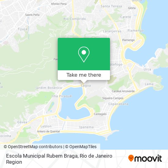 Mapa Escola Municipal Rubem Braga