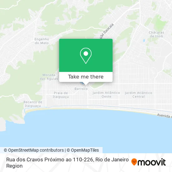 Rua dos Cravos Próximo ao 110-226 map