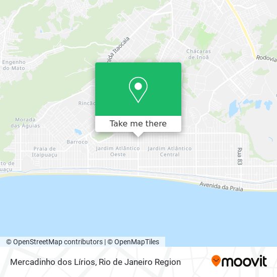 Mercadinho dos Lírios map