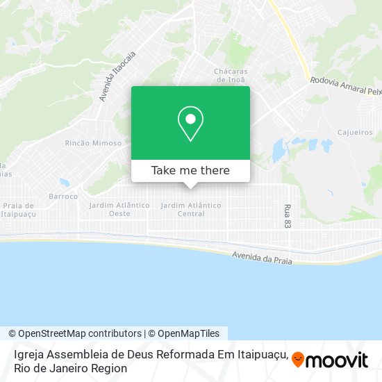 Igreja Assembleia de Deus Reformada Em Itaipuaçu map