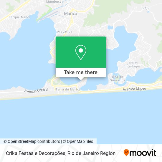 Mapa Crika Festas e Decorações