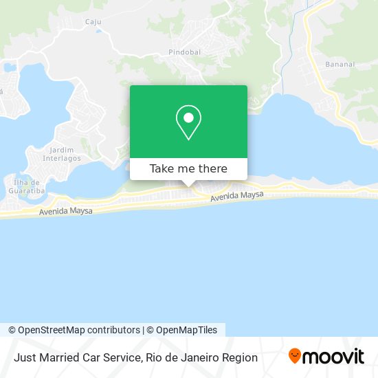 Just Married Car Service map