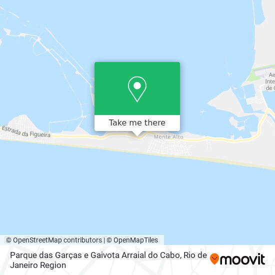 Parque das Garças e Gaivota Arraial do Cabo map