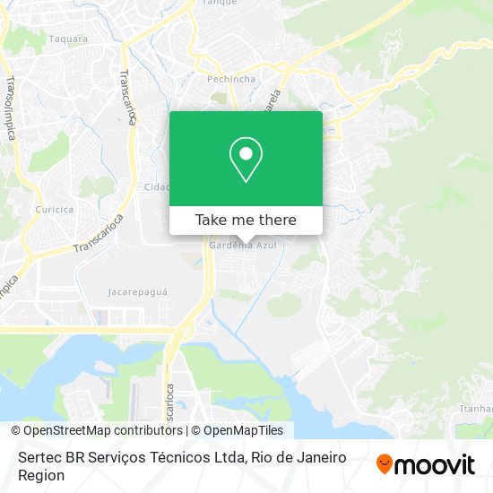 Mapa Sertec BR Serviços Técnicos Ltda