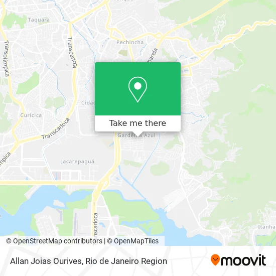 Allan Joias Ourives map