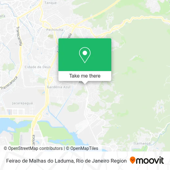 Feirao de Malhas do Laduma map