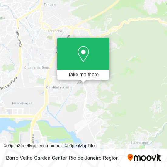 Barro Velho Garden Center map