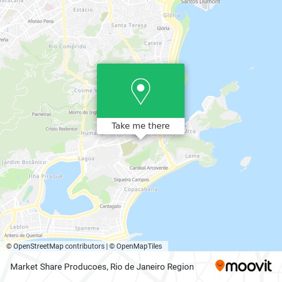 Mapa Market Share Producoes