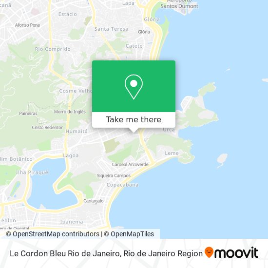 Mapa Le Cordon Bleu Rio de Janeiro