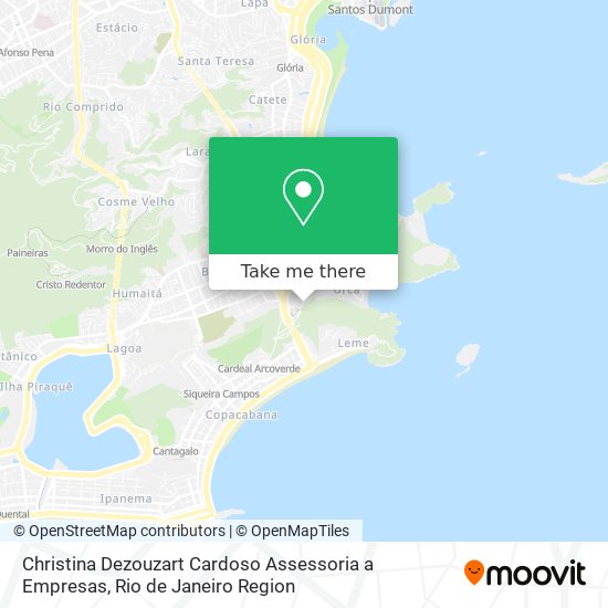 Christina Dezouzart Cardoso Assessoria a Empresas map