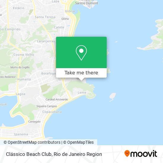 Clássico Beach Club map