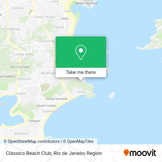 Clássico Beach Club map