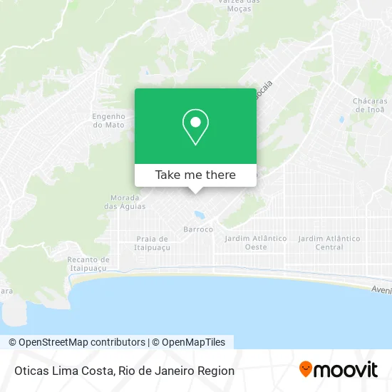 Oticas Lima Costa map