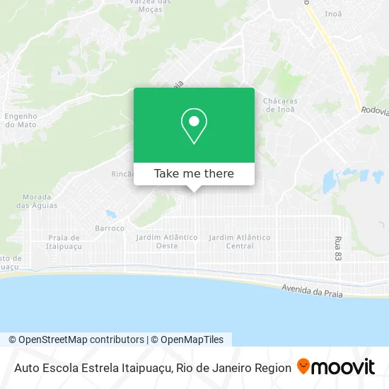 Auto Escola Estrela Itaipuaçu map