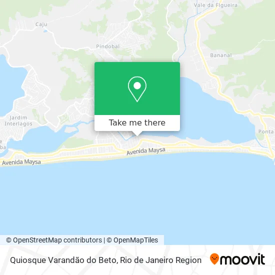 Quiosque Varandão do Beto map