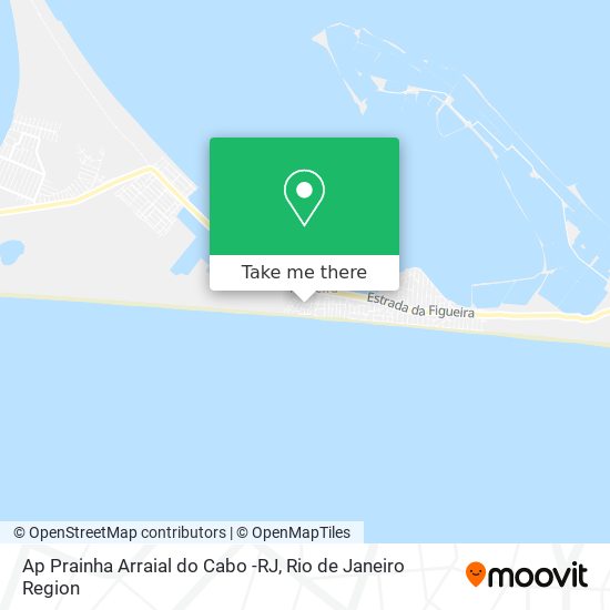 Ap Prainha Arraial do Cabo -RJ map