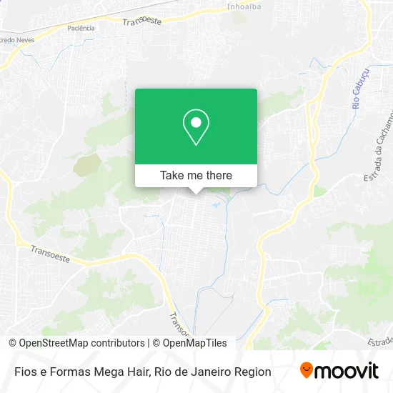 Fios e Formas Mega Hair map