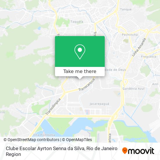 Mapa Clube Escolar Ayrton Senna da Silva