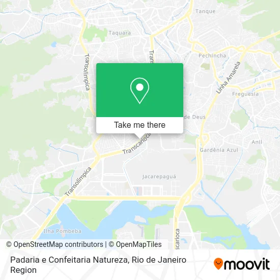 Padaria e Confeitaria Natureza map