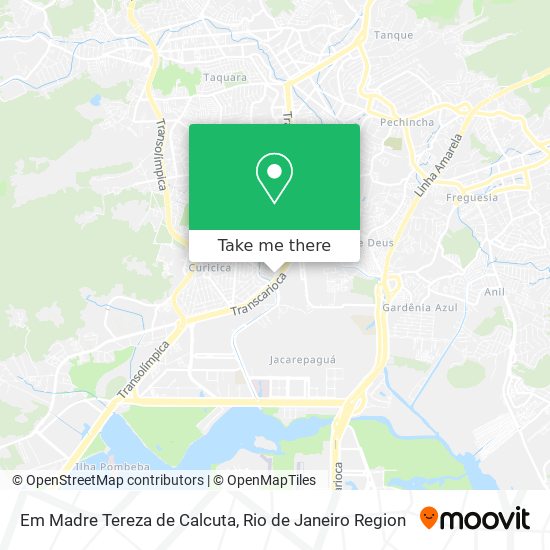 Em Madre Tereza de Calcuta map