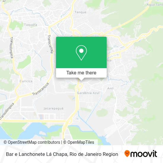 Bar e Lanchonete Lá Chapa map