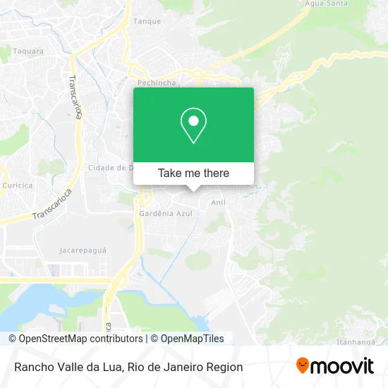 Rancho Valle da Lua map